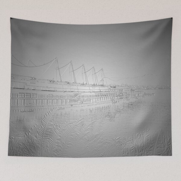Item preview, Vancouver City Landscape Silver - Grey designed and sold by GoodVibesOcean.