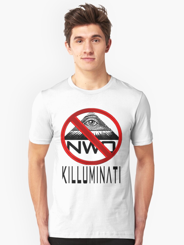 Alternate view of Killuminati - Anti Illuminati / New World Order Slim Fit T-Shirt