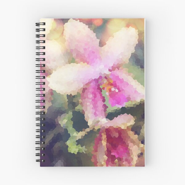 Item preview, Pink orhcid photo art - floral mosaic designed and sold by Designbyfia.