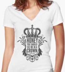 In A Crown - Deluxe Edition Women's Fitted V-Neck T-Shirt