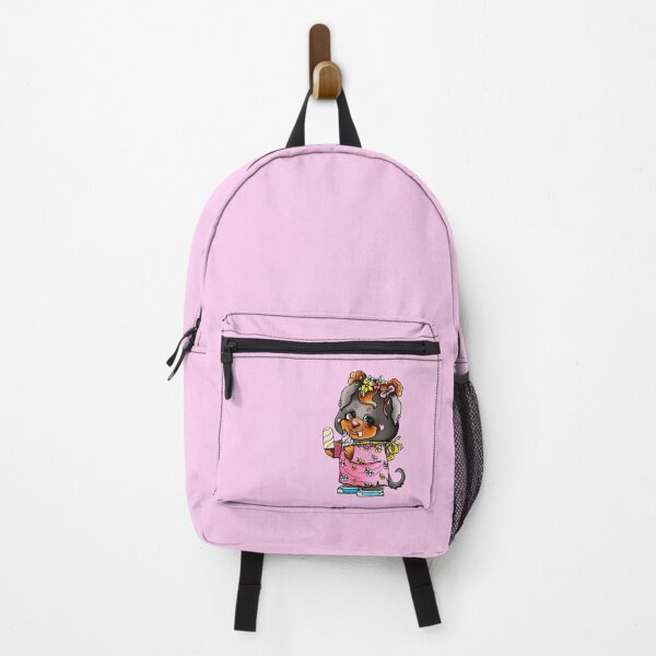 Item preview, Cartoon character,  cute puppy, little rottweiler in flower dress.  designed and sold by LaraCoolart.