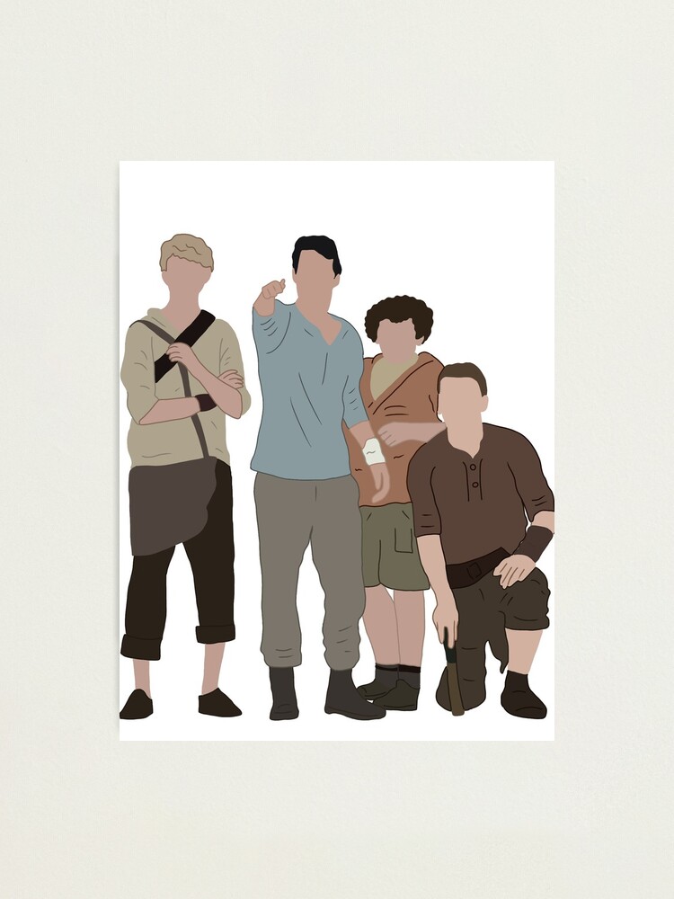 Thomas Brodie Sangster Dylan O Brien Will Poulter Blake Cooper Photographic Print