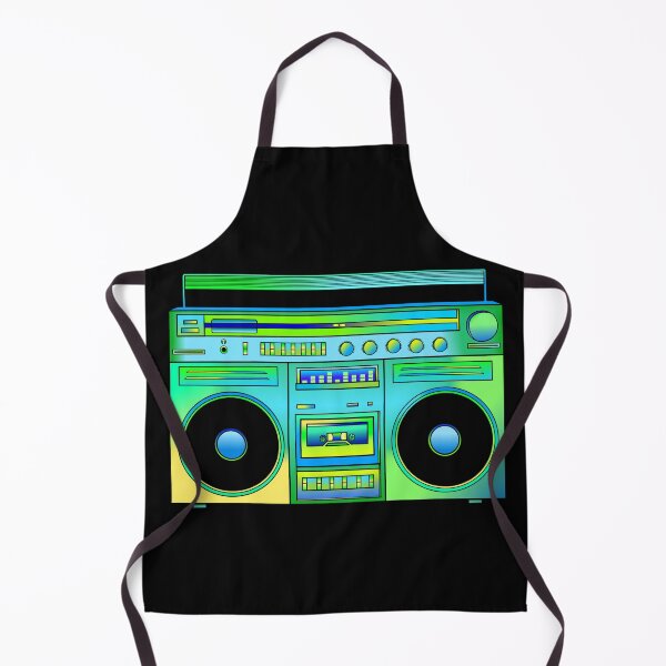 Item preview, Green and Gold Eighties Boombox designed and sold by Deborah Camp.