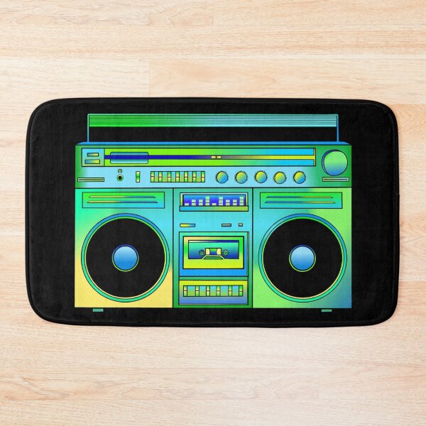 Item preview, Green and Gold Eighties Boombox  designed and sold by Deborah Camp.