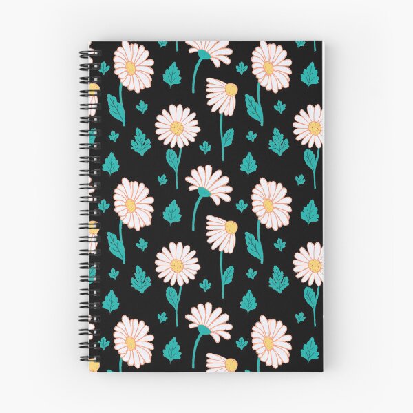 Item preview, Chamomile Seamless Repeat Pattern with Black Background designed and sold by suwarnaadi.