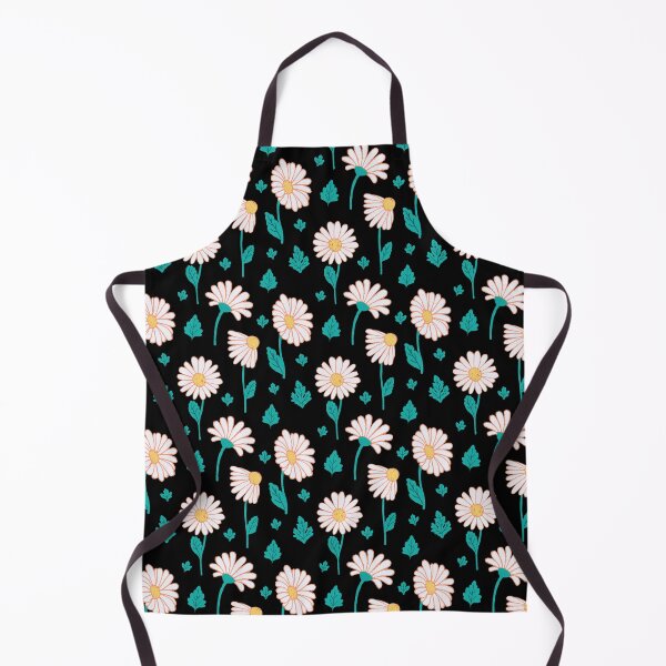 Item preview, Chamomile Seamless Repeat Pattern with Black Background designed and sold by suwarnaadi.