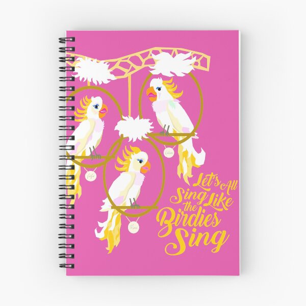 Item preview, Tiki Room Birdies Sing in Pink designed and sold by RadicalRad.