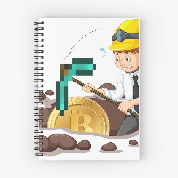 Item preview, Mining Bitcoin Cryptocurrency  designed and sold by WearWolfDesigns.