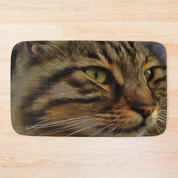 Item preview, A Stunning Long Haired Tabby Cat Pet Portrait designed and sold by taiche.