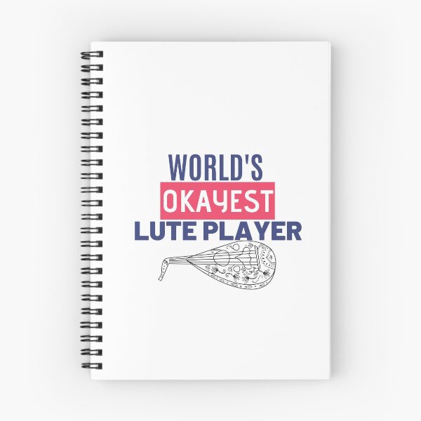 Item preview,  WORLD'S OKAYEST LUTE PLAYER designed and sold by Musicianst0re.