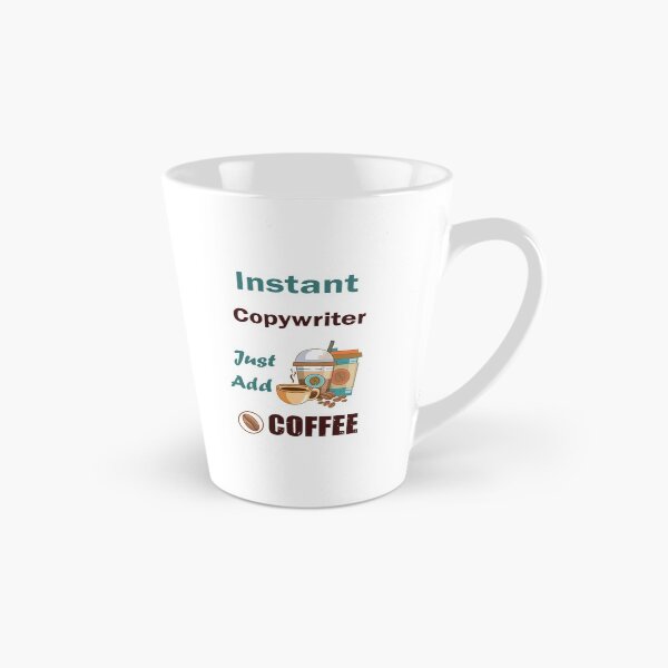 Artikelvorschau, Instant-Texter füge mir einfach Kaffee hinzu, dunkler Text lustiger Kaffeeliebhaber-Texterjob, Humor, Witz, Meme entworfen und verkauft von SGS-.