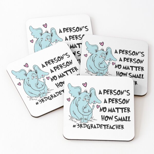Item preview, Funny Elephant A Person Is A Person No Matter How Small 3rd Grade Teacher designed and sold by AlisonWalsh24.