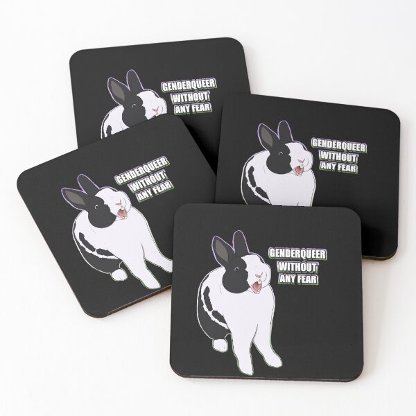Item preview, Genderqueer - Screaming Pride Bunny designed and sold by Kaninchenfront.