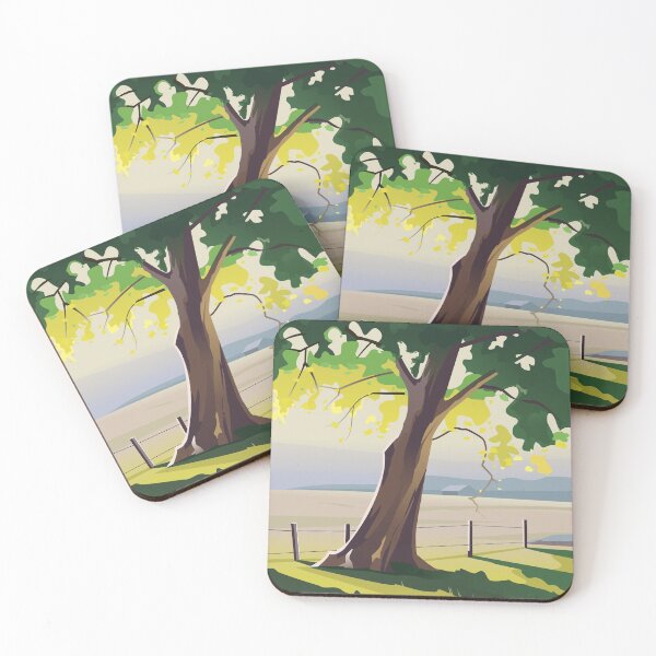 Item preview, Art Print landscape the sun and tree designed and sold by PicForHome.