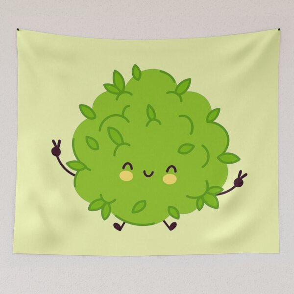 Item preview, Cute funny marijuana weed bud character  designed and sold by ESDT.