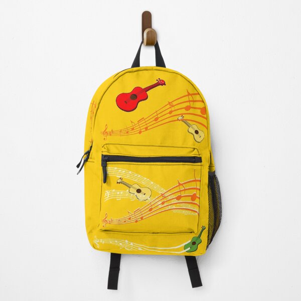 Item preview, Ukulele music notes pattern in yellow designed and sold by DeliriousSteve.
