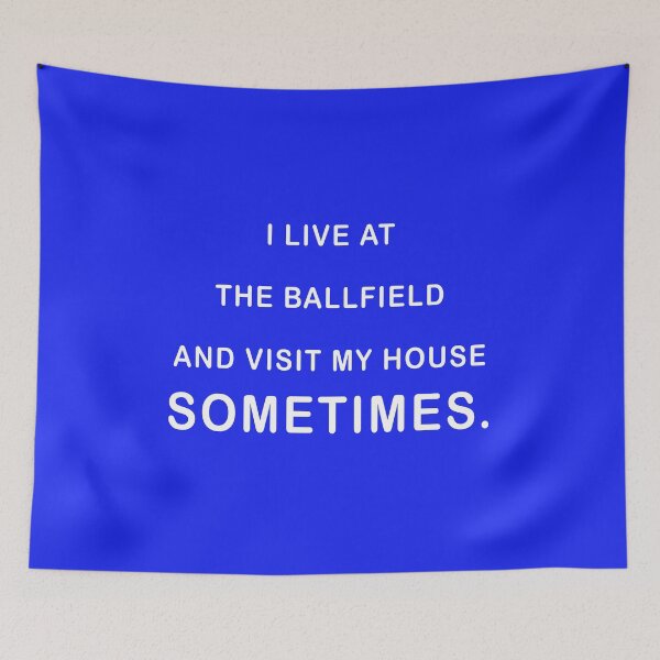 Item preview, I live at the ballfield and visit my house sometimes T-Shirt, funny baseball shirt, baseball tee, ballfield shirt, match day baseball designed and sold by midodesign20.