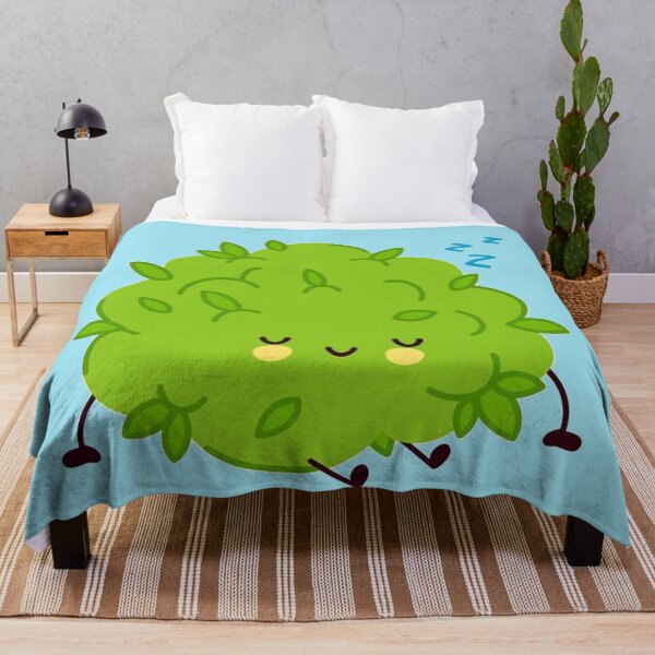 Item preview, Cute funny marijuana weed bud character sleep designed and sold by ESDT.