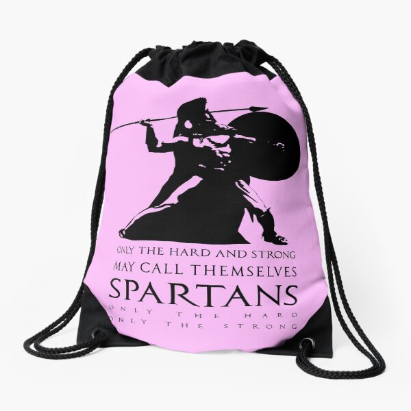 Spartan Drawstring Bags Redbubble