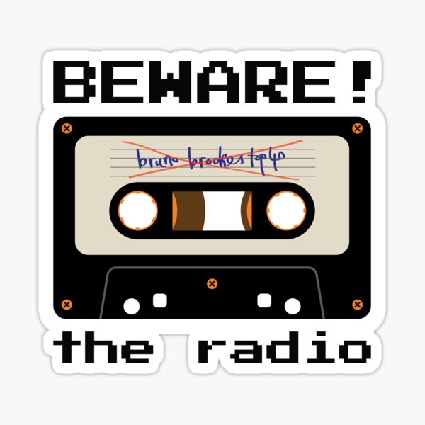 Beware! The Radio • MIXTAPE Sticker