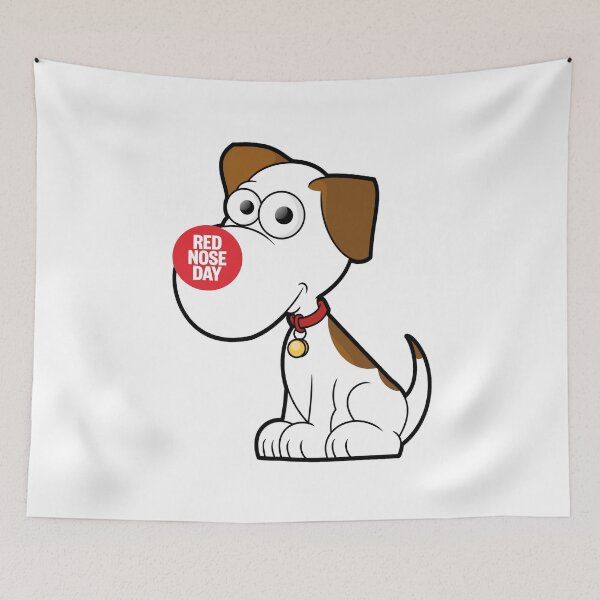 Item preview, Red Nose Day Happy Dog designed and sold by WearWolfDesigns.
