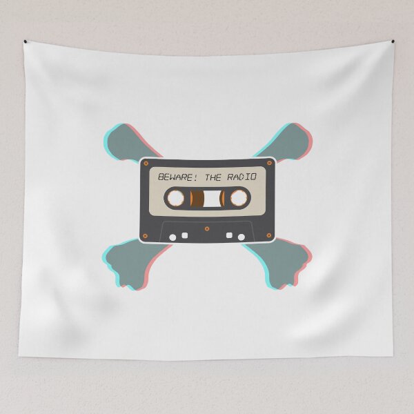 Item preview, Beware! The Radio • 3D TAPE AND CROSSBONES designed and sold by bewaretheradio.