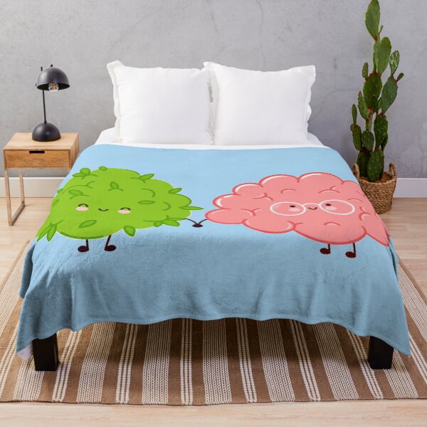 Item preview, Cute funny marijuana weed bud and brain organ character designed and sold by ESDT.