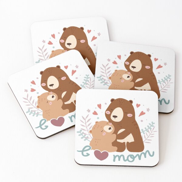 Item preview, mom and kid bear designed and sold by bowmee.