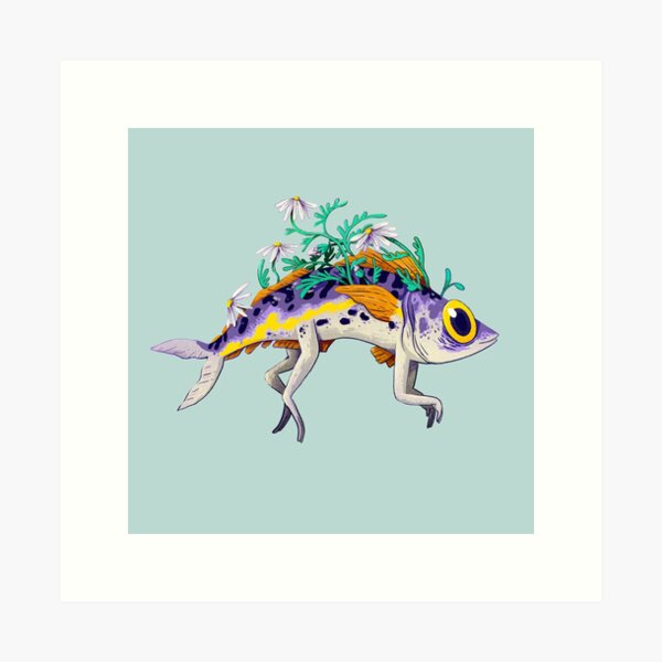 Item preview, Flowered leg fish designed and sold by Distrophie.