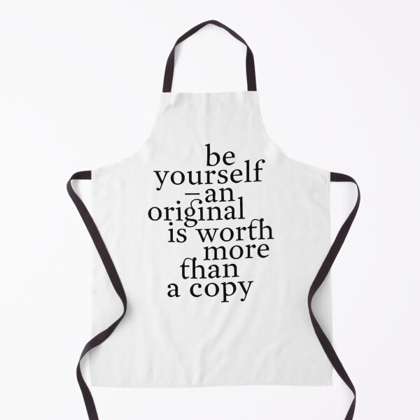 Item preview, "Be yourself - an original is worth more than a copy" motivating typography statement designed and sold by TrueType.