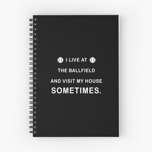 Item preview, I live at the ballfield and visit my house sometimes T-Shirt, funny baseball shirt, baseball tee, ballfield shirt, match day baseball designed and sold by midodesign20.