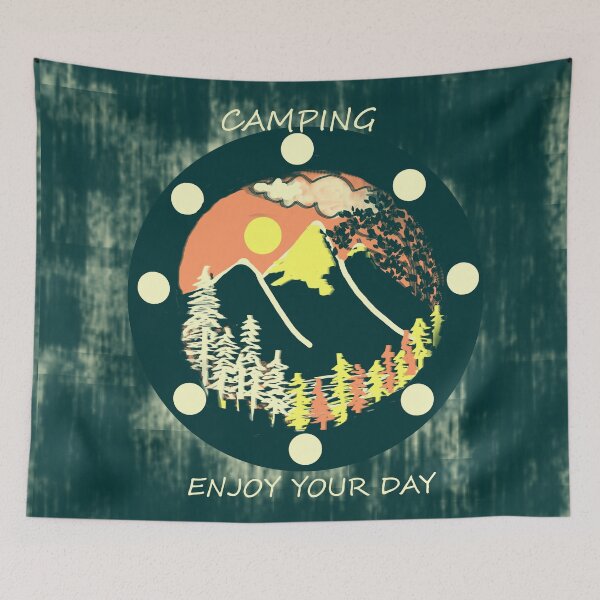 Item preview, Camping in mountain area designed and sold by nahidreba.