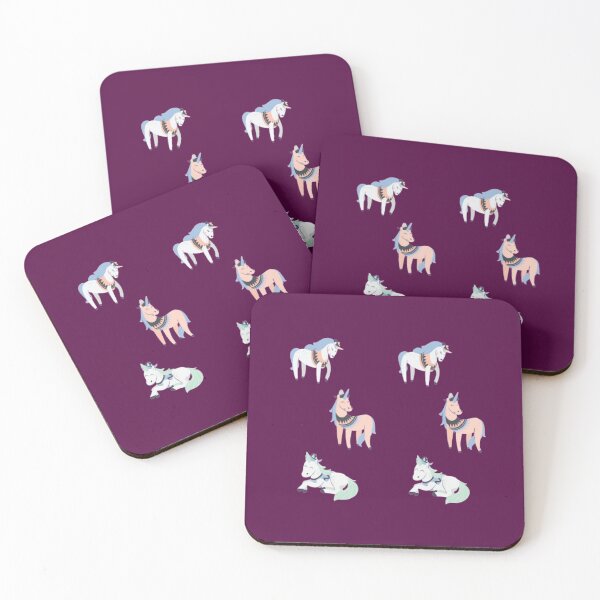 Item preview, Kindy. 6 Colourful Unicorns designed and sold by thekidsprint.