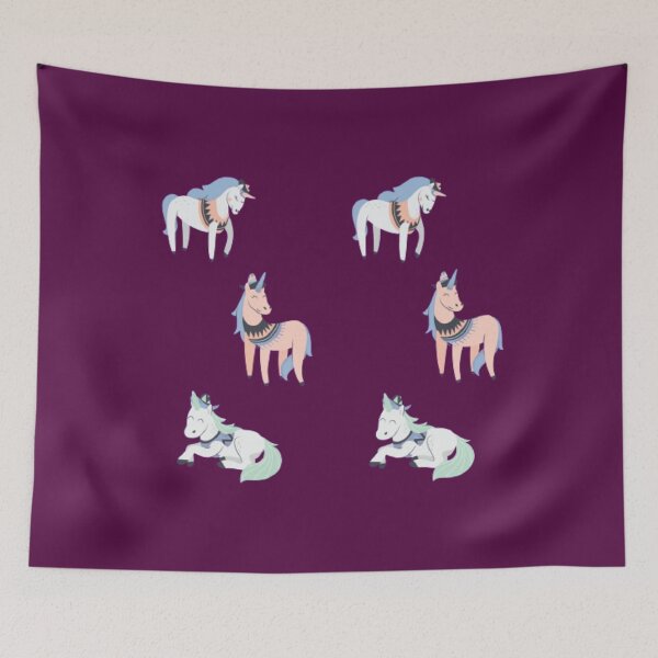 Item preview, Kindy. 6 Colourful Unicorns designed and sold by thekidsprint.