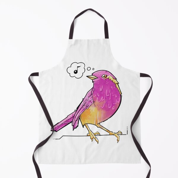 Item preview, chubby bird, pink and yellow song bird designed and sold by weilertsen.