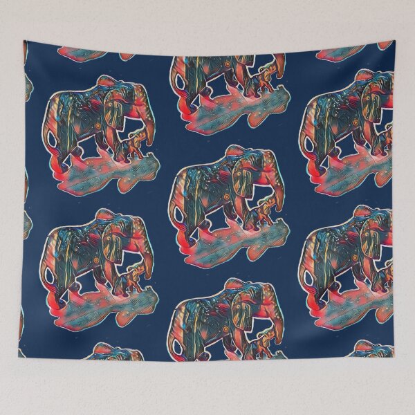Item preview, baby and mummy elephant  designed and sold by Stephanie Akerman.