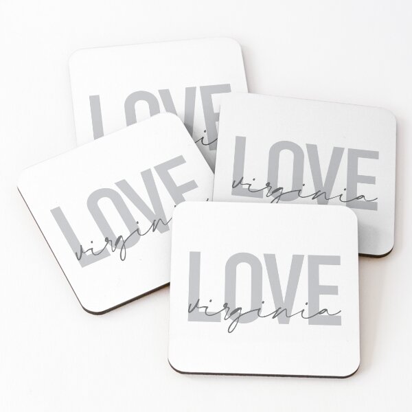 Item preview, Modern, simple, urban, cool typographic design of Love Virginia designed and sold by theendup.