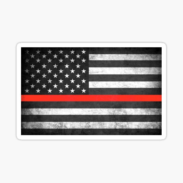Thin Red Line Sticker