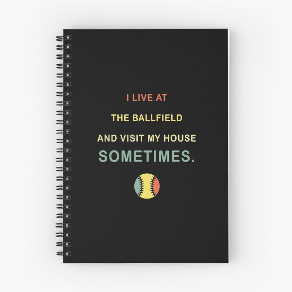 Item preview, I live at the ballfield and visit my house sometimes T-Shirt, funny baseball shirt, baseball tee, ballfield shirt, match day baseball designed and sold by midodesign20.