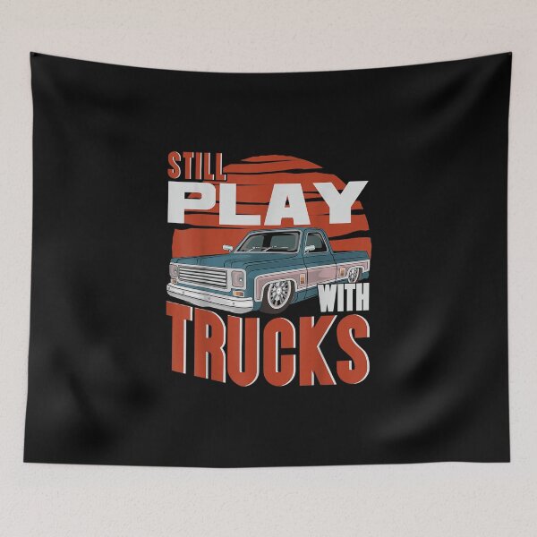 Item preview, Still Play With Trucks Funny Squarebody Vintage designed and sold by Miss Kirstin.