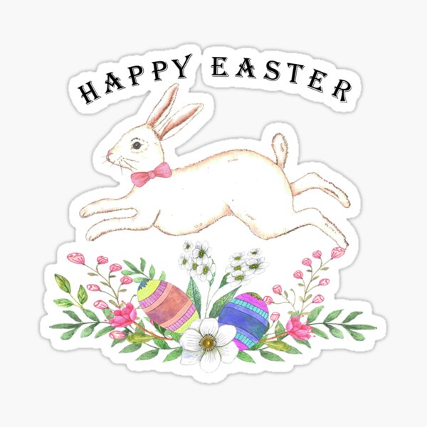 Item preview, Happy Easter, easter bunny designed and sold by latiendadearyam.