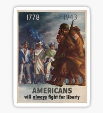 Vintage poster - World War II Sticker