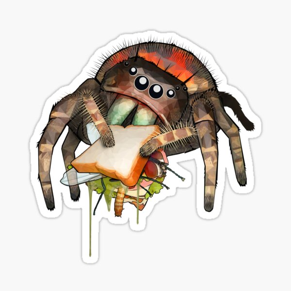 Vista previa del artículo con la obra «"Lunch on the Fly" Jumping Spider Sandwich # 2», diseñado y vendido por hypnonaut.