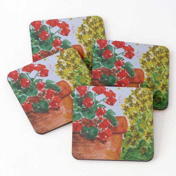Item preview, Colourful pot plants designed and sold by CaffGillArt.