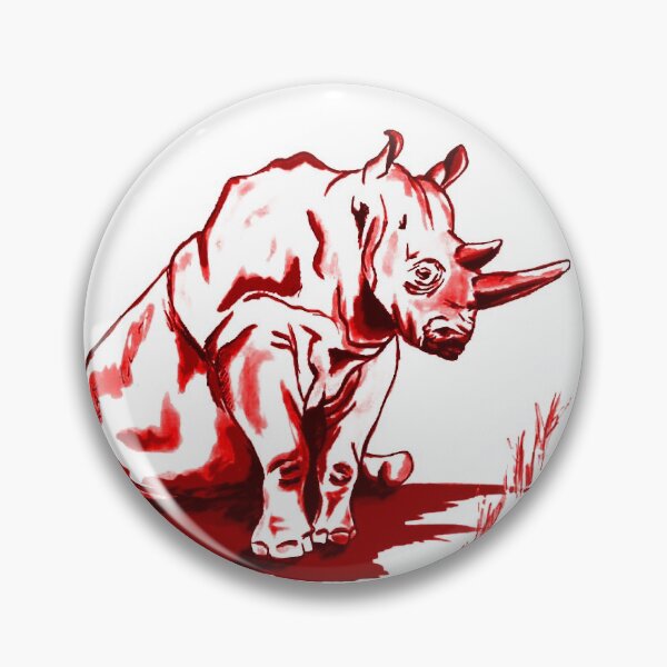 Item preview, Northern White Rhino, Pen & Ink designed and sold by Michelle Misfit .