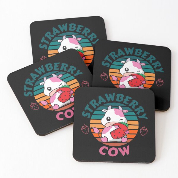 Item preview, Retro Vintage Sunset Strawberry Cow designed and sold by Peishan02.