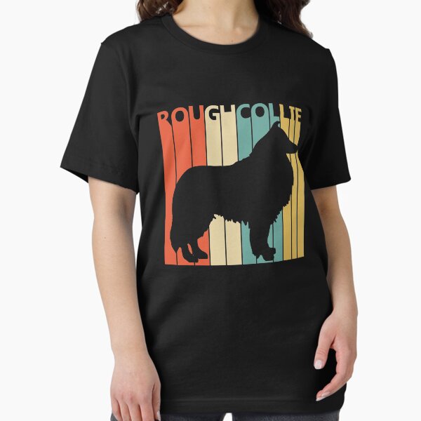 【CPGN STUDIO】Rough Collie Pigment Short Sleeve T-shirt Life is Rough - Unisex Softstyle T-shirt With Dog Art for