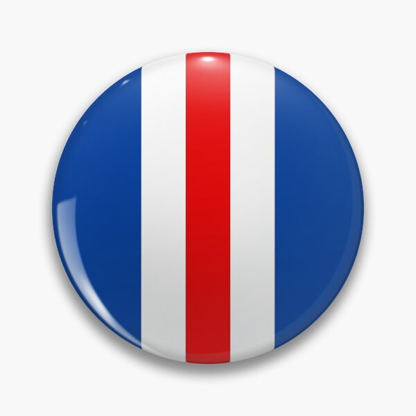 Artikelvorschau, Retro Rangers Vertical Bar Stripes Blau, Weiß, Rot entworfen und verkauft von Sporting Colour.