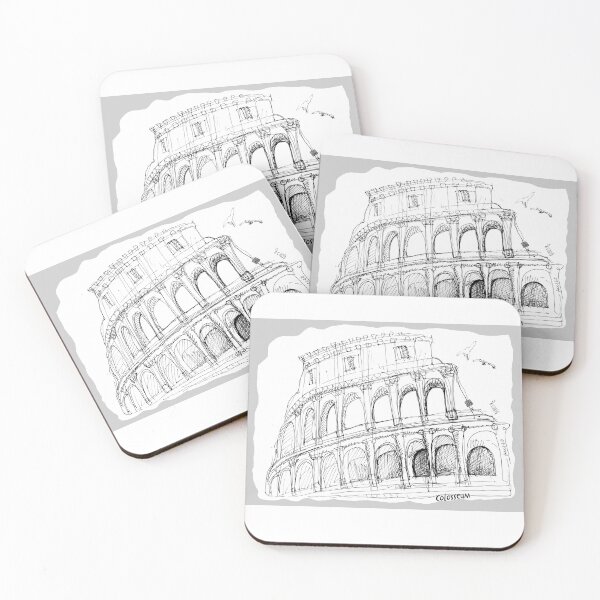 Item preview, The Colosseum, Rome Italy (Drawing by ACCI) designed and sold by VanyssaGraphics.