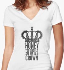 In A Crown Women's Fitted V-Neck T-Shirt